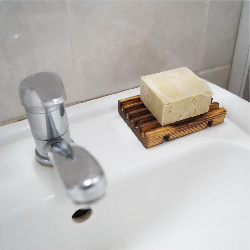 Eskitme Görünümlü Ahşap Sabunluk