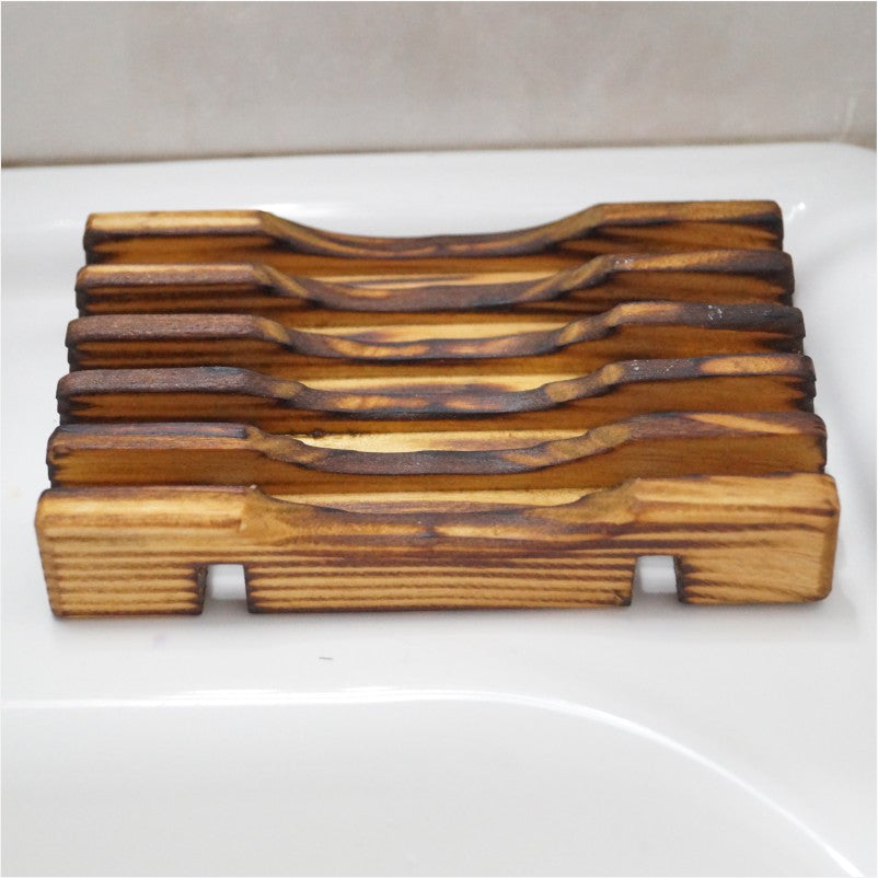 Eskitme Görünümlü Ahşap Sabunluk