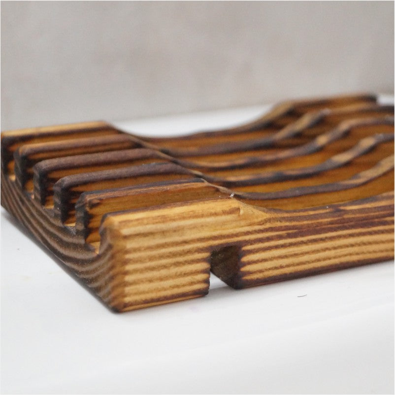 Eskitme Görünümlü Ahşap Sabunluk