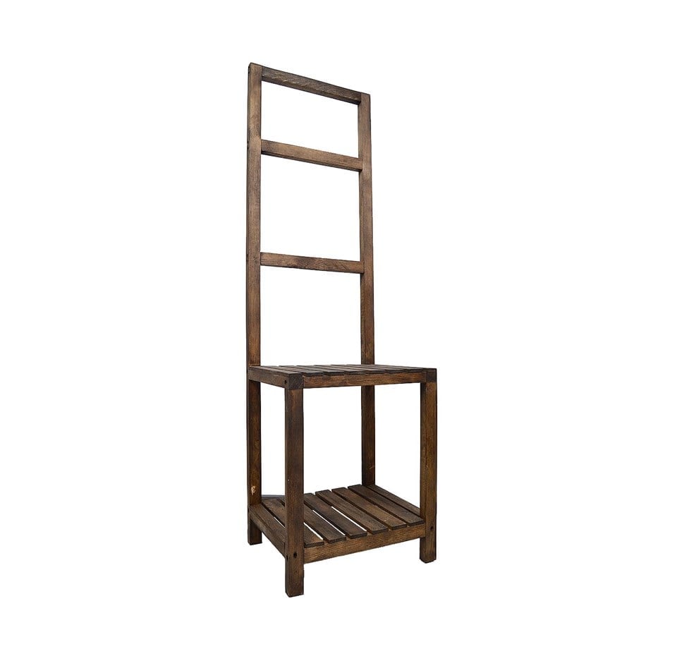 Ahşap Dekor Havlu Askılı Raf Sistemi