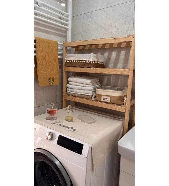 Çamaşır makinesi üstü dolap, Çamaşır makinesi raf, banyo organizer