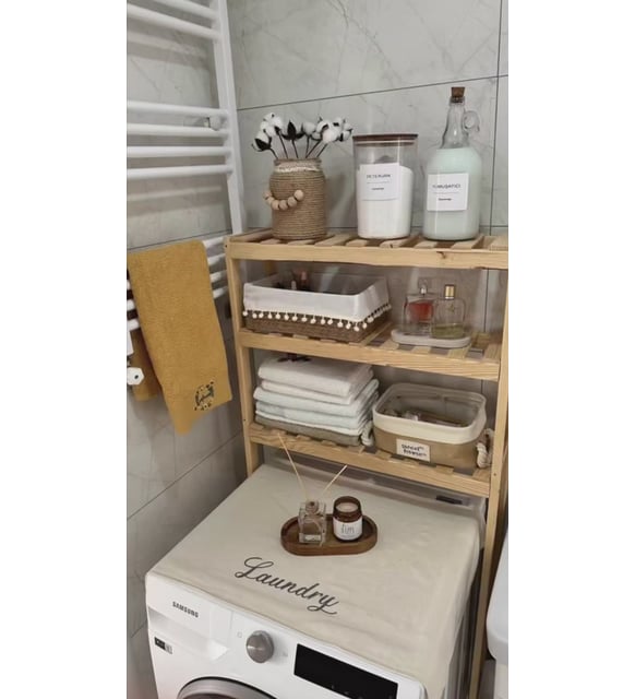 Çamaşır makinesi üstü dolap, Çamaşır makinesi raf, banyo organizer