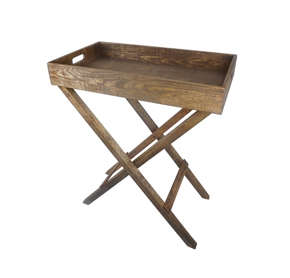 Paleo Ayaklı Ahşap Servis Sunum Tepsisi