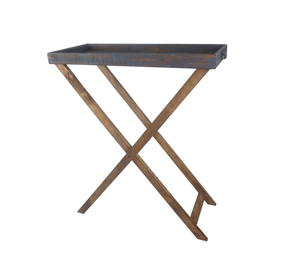 Kalio Ahşap Ayaklı Dekoratif Katlanabilir Tepsi