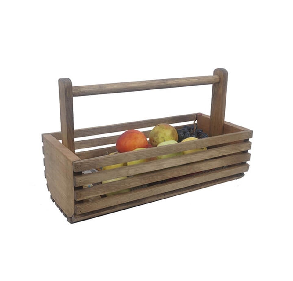 Eskitme Dekoratif Meyvelik Sebzelik Sepeti