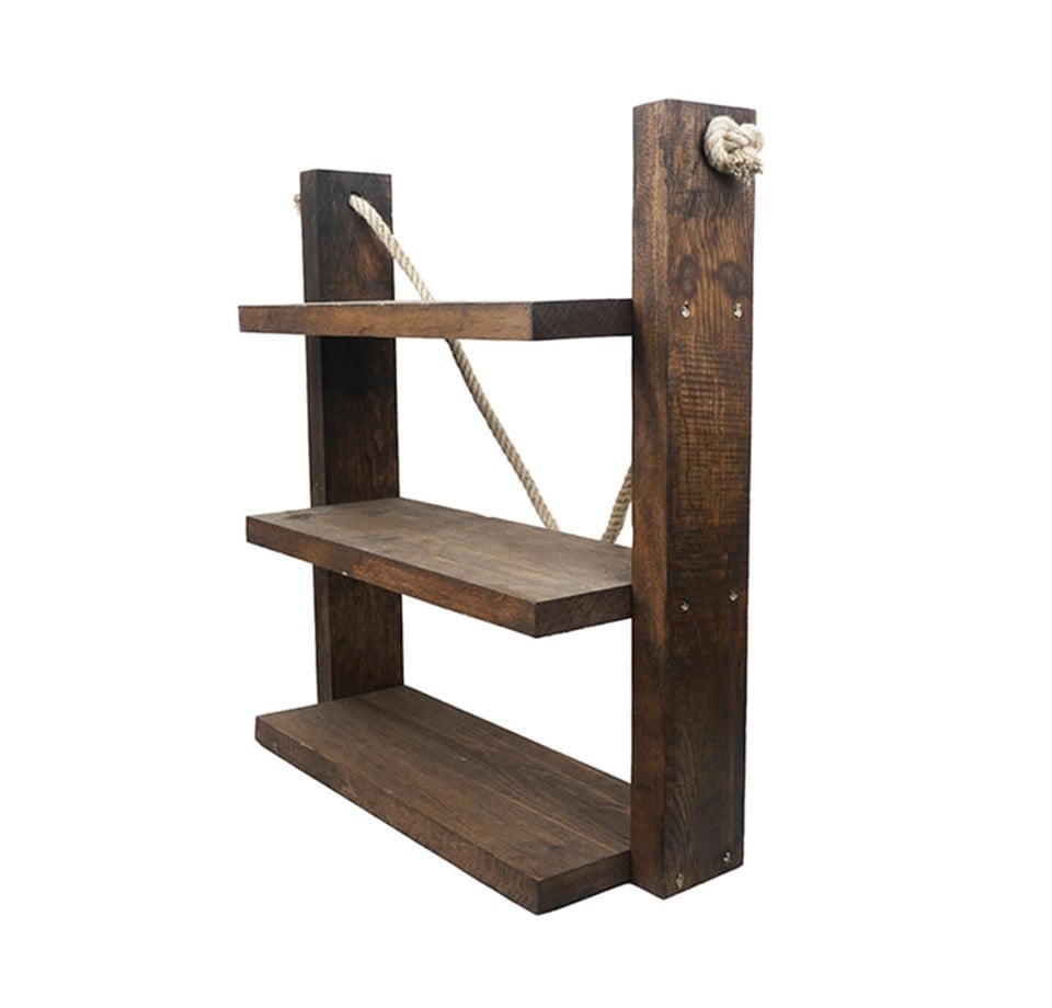 Menso Halatlı 3 Katlı Çok Amaçlı Raf