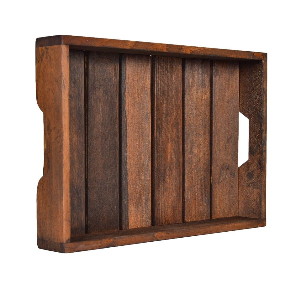 Country Ceviz Ahşap Dekoratif tepsi