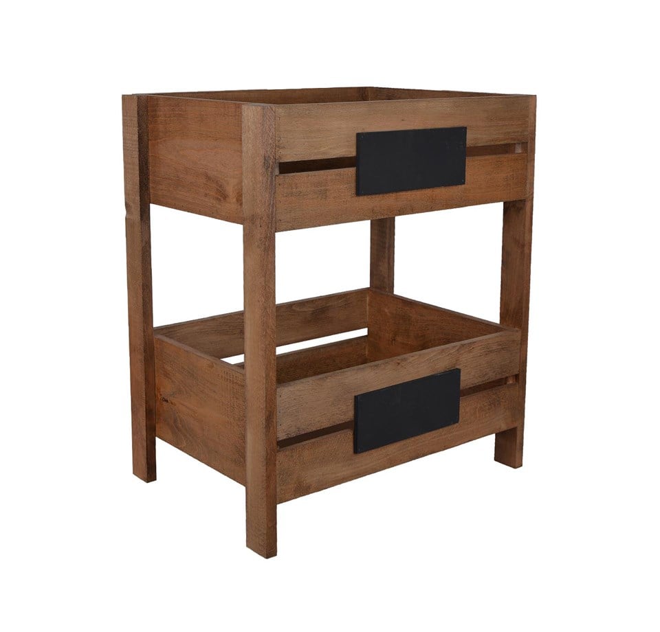 Dekoratif 2 Katlı Mutfak Meyvelik Ve Sebzelik