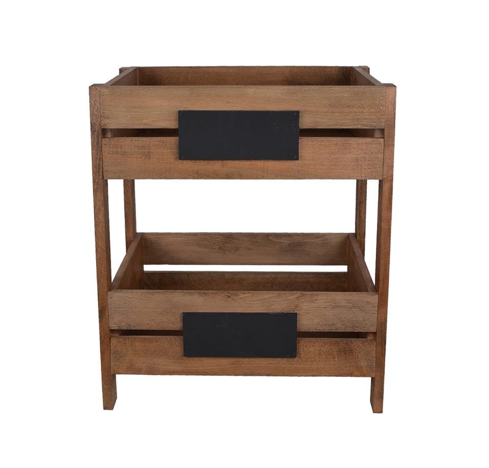 Dekoratif 2 Katlı Mutfak Meyvelik Ve Sebzelik