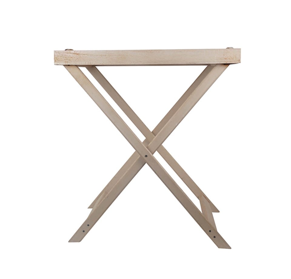 Dekoratif Ahşap Ayaklı Servis Tepsisi